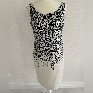 Jones New York Printed Ombré Style Sleeveless Sheaths Dress